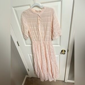 SweetSalt Modest Breastfeeding Friendly Peach Placket Dress 8 or 10 NWT!